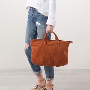 Clare V Messenger Leather Bag